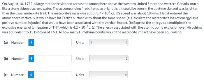 On august 10 1972 a large meteorite