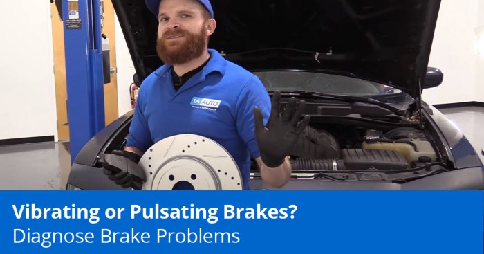 The direct cause of brake pedal pulsation is ...