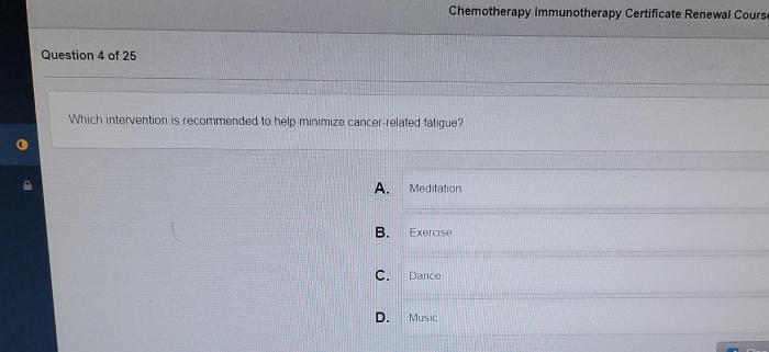 Ons/oncc chemotherapy immunotherapy certificate test answers